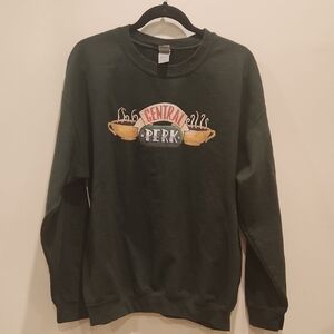 Gildan Dark Green Friends Central Perk Crewneck Sweatshirt 90's TV Show